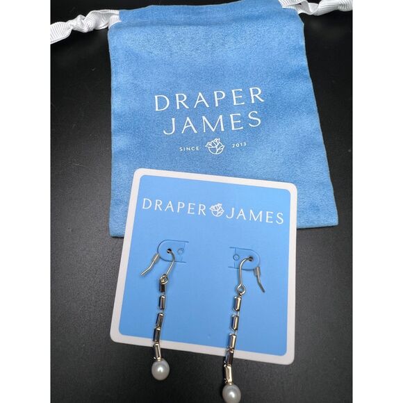 Draper James Pearl Linear Drop Earrings - Picture 4 of 4